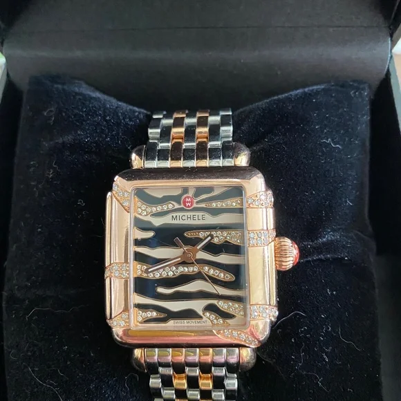 Michele | Accessories | Michele Deco Safari Watch | Poshmark display picture 3